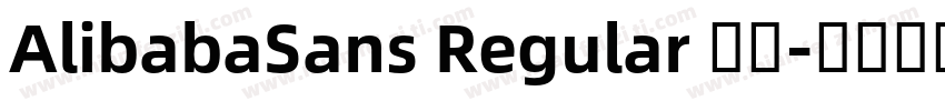 AlibabaSans Regular 常规字体转换